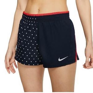 NWT Nike Women's Tempo Printed Lined Running Shorts - Size XS in Navy
